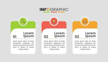 Design von Präsentationsgeschäften mit Infografik-Vorlagen vektor