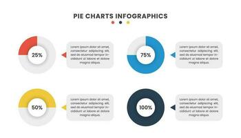 procentsats paj Diagram infographic mall design vektor