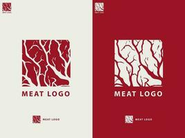 biff hus eller kött affär logotyp design. vektor illustration.