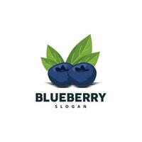 Blaubeere Logo, Garten Bauernhof frisch Obst Vektor, elegant einfach Design, Symbol Illustration Vorlage vektor