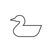 Ente Symbol Vektor. Vogel Illustration unterzeichnen. Jagd Symbol. Gans Logo. vektor