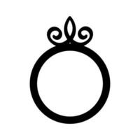 Ring Symbol Vektor. Hochzeit Illustration unterzeichnen. Juwel Symbol. Juwel Logo. vektor