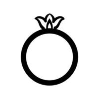 Ring Symbol Vektor. Hochzeit Illustration unterzeichnen. Juwel Symbol. Juwel Logo. vektor