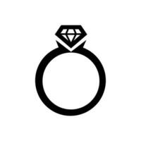 Ring Symbol Vektor. Hochzeit Illustration unterzeichnen. Juwel Symbol. Juwel Logo. vektor