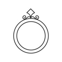 Ring Symbol Vektor. Hochzeit Illustration unterzeichnen. Juwel Symbol. Juwel Logo. vektor