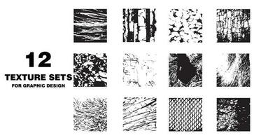12 abstrakt Textur zum Design Grafik vektor