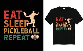 Vektor Pickleball T-Shirt Design oder Pickleball Poster Design oder Pickleball Illustration