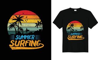 sommar tshirt design hav strand tshirt design, kalifornien design vektor