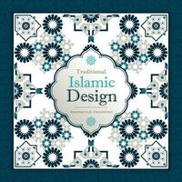 traditionell islamisch Design. Illustration von Blumen- islamisch geometrisch Dekoration. Marokko nahtlos Grenze. Moschee Dekoration Element. vektor