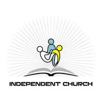 oberoende kyrka logotyp vektor