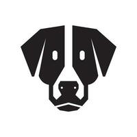 Coonhound Kopf Hund Haustiere modern minimal Maskottchen einfach Logo Symbol Vektor Illustration