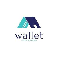 vektor digital plånbok logotyp mall
