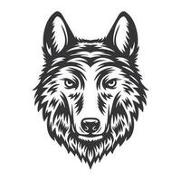 Fuchs Kopf Design Lineart. Bauernhof Tier. Wolf Logos oder Symbole. Vektor Illustration
