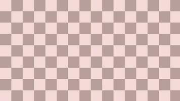 estetik söt retro brun och rosa schackbräde, gingham, pläd, rutig mönster bakgrund illustration vektor