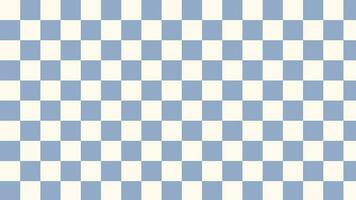 Ästhetik süß Pastell- retro Gelb und Blau Schachbrett, Gingham, Plaid, kariert Muster Hintergrund Illustration vektor