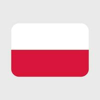 Polen Flagge Vektor Symbole einstellen von Abbildungen