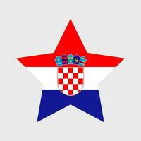 kroatien flagga vektor ikoner uppsättning av illustrationer