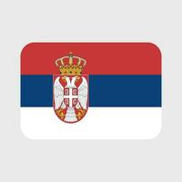 serbia flagga vektor ikoner uppsättning av illustrationer