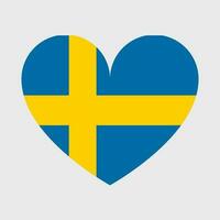 Schweden Flagge Vektor Symbole einstellen von Abbildungen