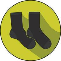 Socken Symbol - - eben Kleidung Symbole vektor