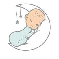 Baby Schlaf Logo vektor
