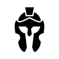 Helm spartanisch Symbol Vektor Symbol Design Illustration