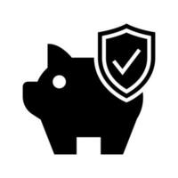 Schweinchen Banken Symbol Vektor Symbol Design Illustration