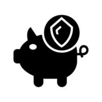 Schweinchen Banken Symbol Vektor Symbol Design Illustration