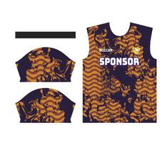 Fußball Fußball Jersey Design zum Sublimation oder Fußball Fußball Jersey Design vektor