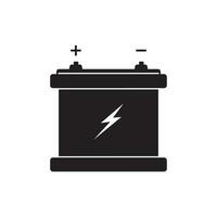 Auto Batterie Symbol Design. Elektrizität Energie aufladen. vektor