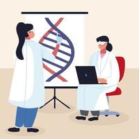 genetische DNA-Forschung vektor
