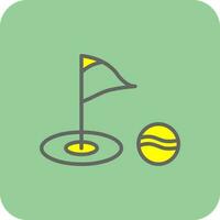 Golf-Vektor-Icon-Design vektor