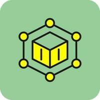 Blockchain-Vektor-Icon-Design vektor