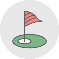 Golf-Vektor-Icon-Design vektor