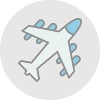 Flugzeug-Vektor-Icon-Design vektor