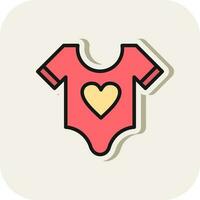 bebis skjorta vektor ikon design