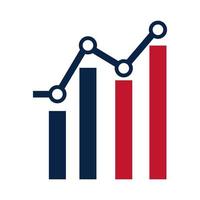 amerikanska valstatistik infografisk kampanj politiskt val platt ikon design vektor