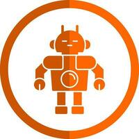 Roboter-Vektor-Icon-Design vektor