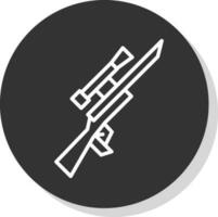 Gewehr-Vektor-Icon-Design vektor