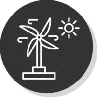 Wind Energie Vektor Symbol Design