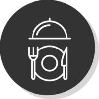 mat och restaurang vektor ikon design
