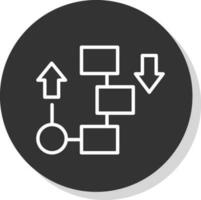 fließen Diagramm Vektor Symbol Design