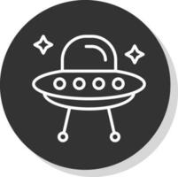 Außerirdischer Schiff Vektor Symbol Design