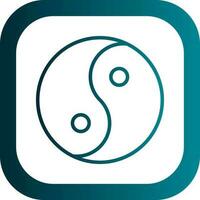 yin yang vektor ikon design