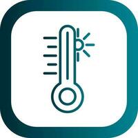 Thermometer-Vektor-Icon-Design vektor