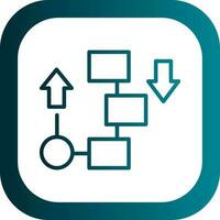 fließen Diagramm Vektor Symbol Design