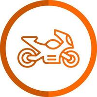 Motorrad-Vektor-Icon-Design vektor