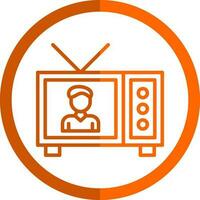 Fernseher Show Vektor Symbol Design