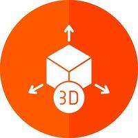 3D-Modell-Vektor-Icon-Design vektor