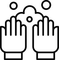 Hand waschen Vektor Symbol Design